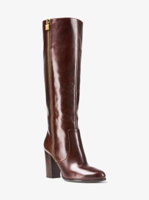 margaret leather boot michael kors|michael kors high heel boots.